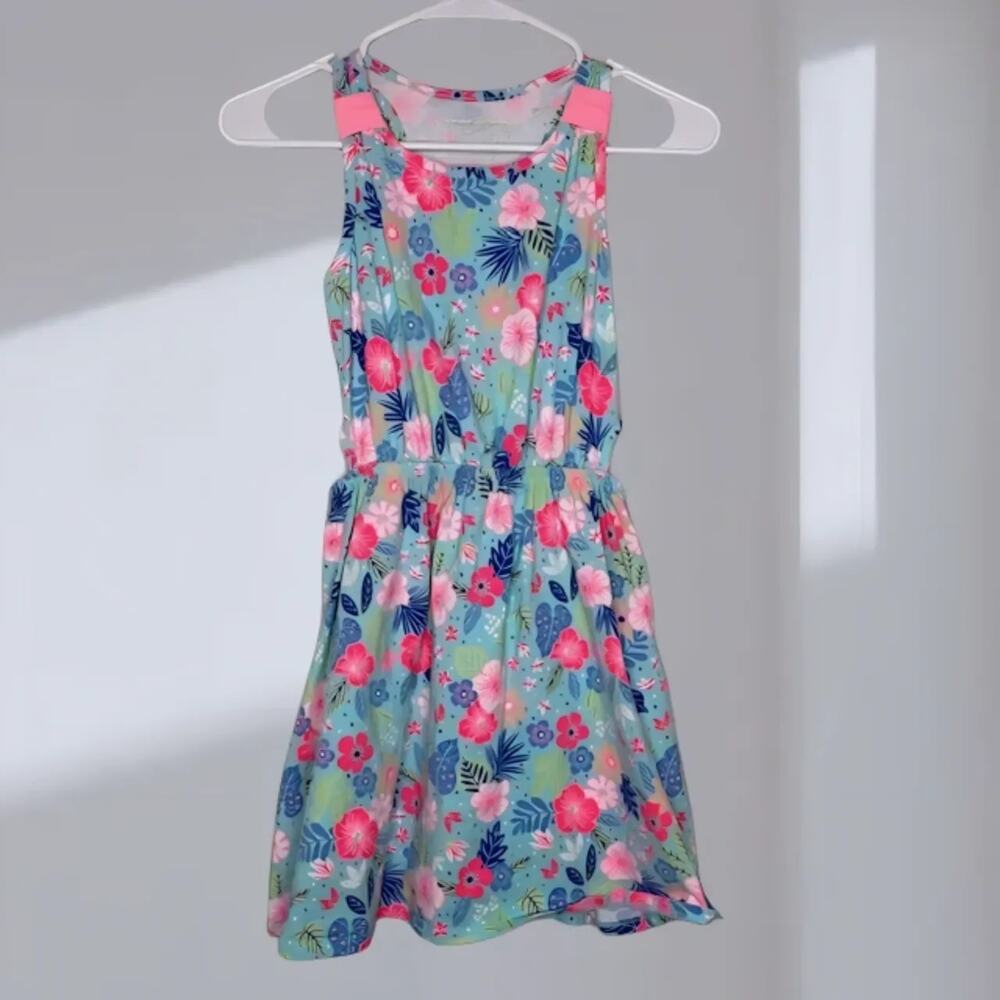 Tommy Bahama Floral Racerback Dress (Girls Youth M 7–8)
